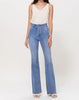 The Jessica Jeans: High Rise Stretchy Denim Flare Jeans - MomQueenBoutique