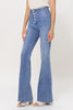 The Jessica Jeans: High Rise Stretchy Denim Flare Jeans - MomQueenBoutique