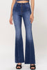 The Jessica Jeans: High Rise Stretchy Denim Flare Jeans - MomQueenBoutique