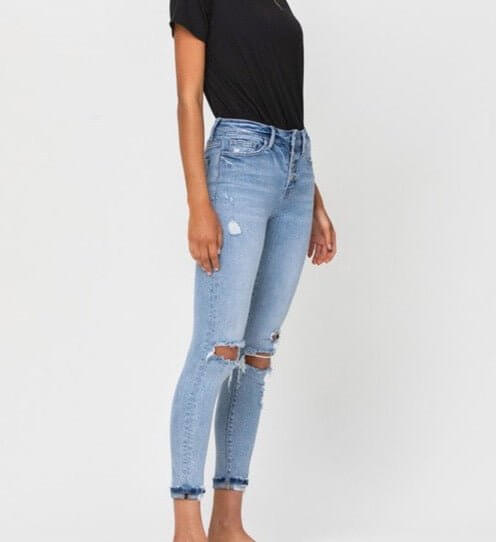 The Jill Jeans: High Rise Stretchy Skinny Jeans - MomQueenBoutique
