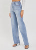 The Jillian Jeans: High Rise Asymmetrical Button Dad Jean - MomQueenBoutique