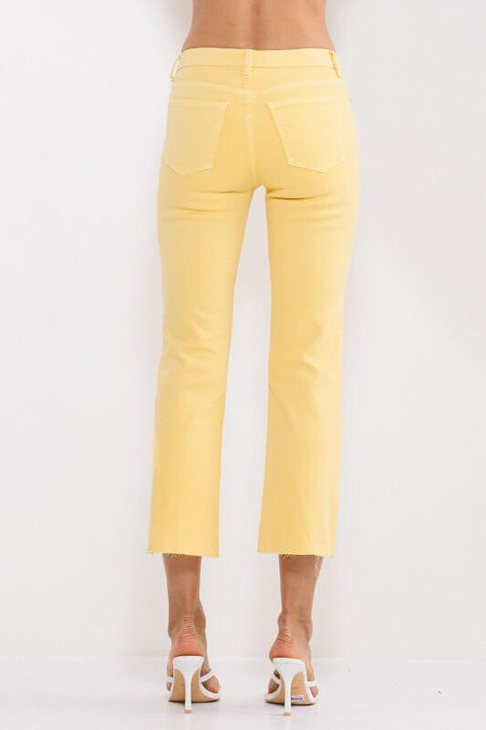 The Josie Jeans: Cropped Spring Jean In Pink, Purple, Orange and Yellow - MomQueenBoutique
