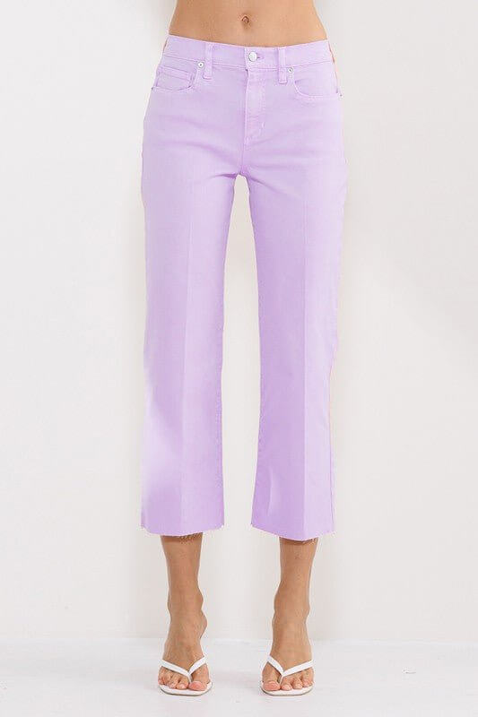 The Josie Jeans: Cropped Spring Jean In Pink, Purple, Orange and Yellow - MomQueenBoutique