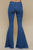 The Joy Jeans: High Waisted Button Flares Jeans - MomQueenBoutique