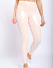 The Just Peachy Yoga Pants: Pastel Foil Highwaisted Leggings - MomQueenBoutique