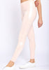 The Just Peachy Yoga Pants: Pastel Foil Highwaisted Leggings - MomQueenBoutique