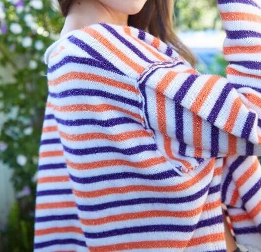 The Kathryn Sweater: Soft Striped Sweater - MomQueenBoutique