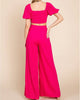 The Katlyn Set: Pink Two Piece Pant Set - MomQueenBoutique