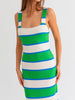 The Kelly Dress: Striped Body Con Maxi Dress - MomQueenBoutique