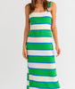 The Kelly Dress: Striped Body Con Maxi Dress - MomQueenBoutique