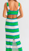 The Kelly Dress: Striped Body Con Maxi Dress - MomQueenBoutique