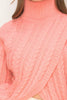 The Kelsey Sweater: High Neck Twisted Front Sweater - MomQueenBoutique