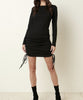 The Kimberly Dress: Ruched Detail Cut Out Back Mini Dress - MomQueenBoutique