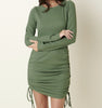 The Kimberly Dress: Ruched Detail Cut Out Back Mini Dress - MomQueenBoutique