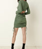 The Kimberly Dress: Ruched Detail Cut Out Back Mini Dress - MomQueenBoutique