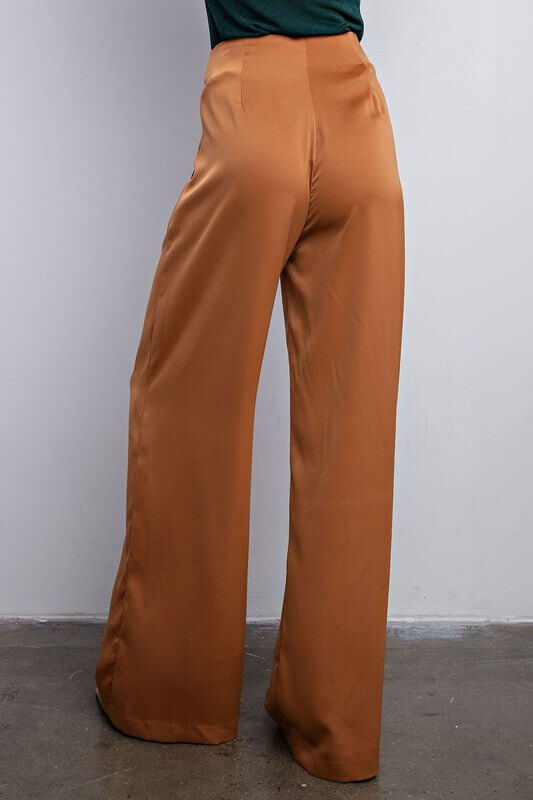 The Kyle Pants: High Waisted Wide Leg Dress Pant - MomQueenBoutique