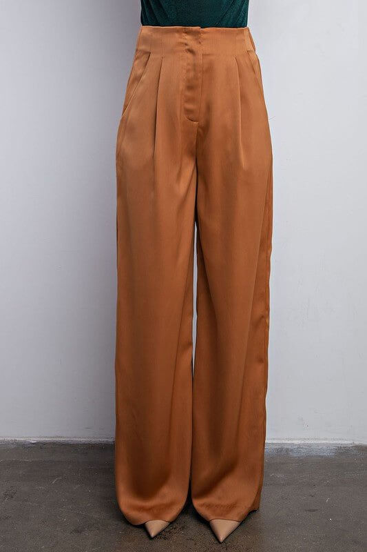 The Kyle Pants: High Waisted Wide Leg Dress Pant - MomQueenBoutique