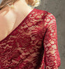 The Lacey Bodysuit: One Shoulder Lace Sleeve Bodysuit - MomQueenBoutique