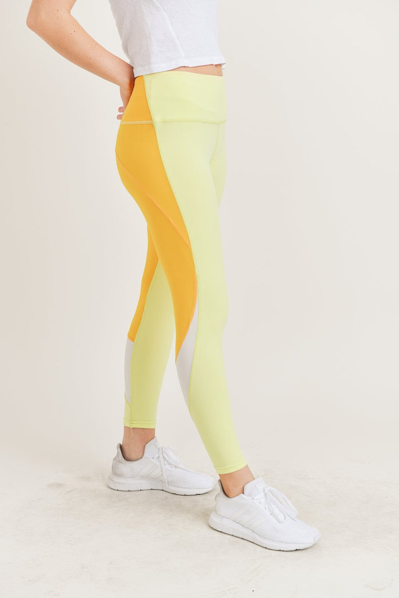 The Lemon Yoga Leggings: Yellow Yoga Leggings
