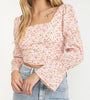 The Lindsay Blouse: Open Back Floral Top - MomQueenBoutique