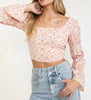 The Lindsay Blouse: Open Back Floral Top - MomQueenBoutique