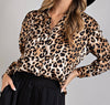 The Liza Blouse: Long Sleeve Leopard Print Blouse - MomQueenBoutique