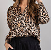 The Liza Blouse: Long Sleeve Leopard Print Blouse - MomQueenBoutique