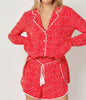 The Luxy Love PJ Set: Red Heart Pajama Robe Set - MomQueenBoutique