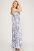 The Marie Dress: Sleeveless Woven Pleated Print Maxi Dress W/ Back Tie - MomQueenBoutique