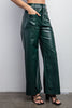 The Melissa Pants: High Waisted Pleather Pants - MomQueenBoutique