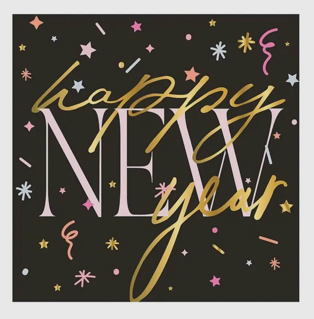 The New Years Napkins: Holiday Beverage Napkins - MomQueenBoutique