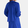 The Olivia Blouse: Blue Button Up Blouse - MomQueenBoutique