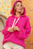 The Pam Hoodie: Light Weight Pink Bubble Top - MomQueenBoutique