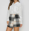 The Parker Skirt: Plaid Wrap Skort - MomQueenBoutique