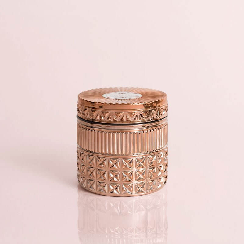 The Pink Grapefruit & Prosecco Gilded Faceted 11 oz Jar By Capri Blue - MomQueenBoutique