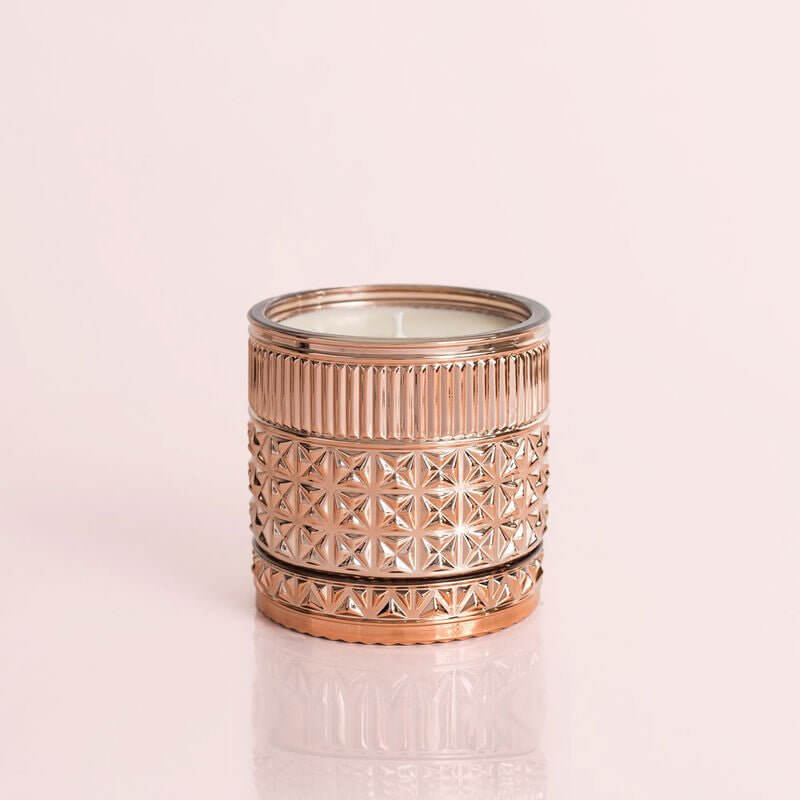 The Pink Grapefruit & Prosecco Gilded Faceted 11 oz Jar By Capri Blue - MomQueenBoutique