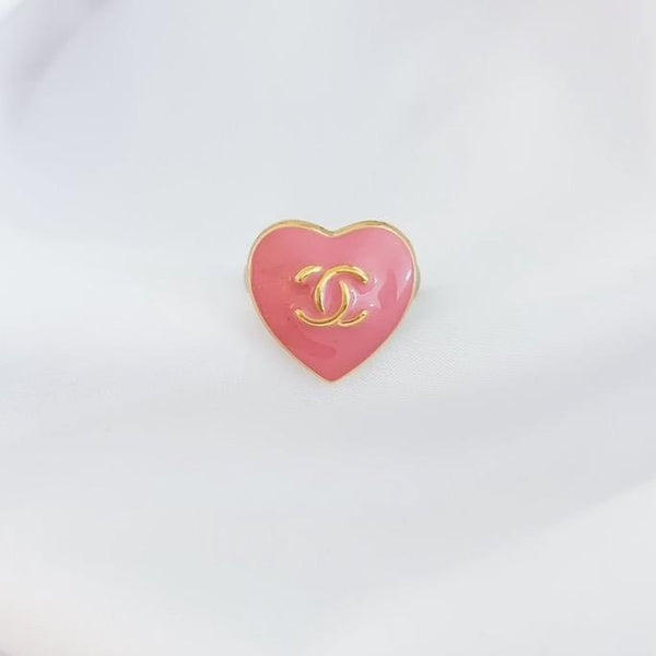 The Pink Valentine Ring: Thin Band Adjustable Ring - MomQueenBoutique