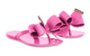 The Piper Slides: Little Girl Jelly Bow Slides - MomQueenBoutique