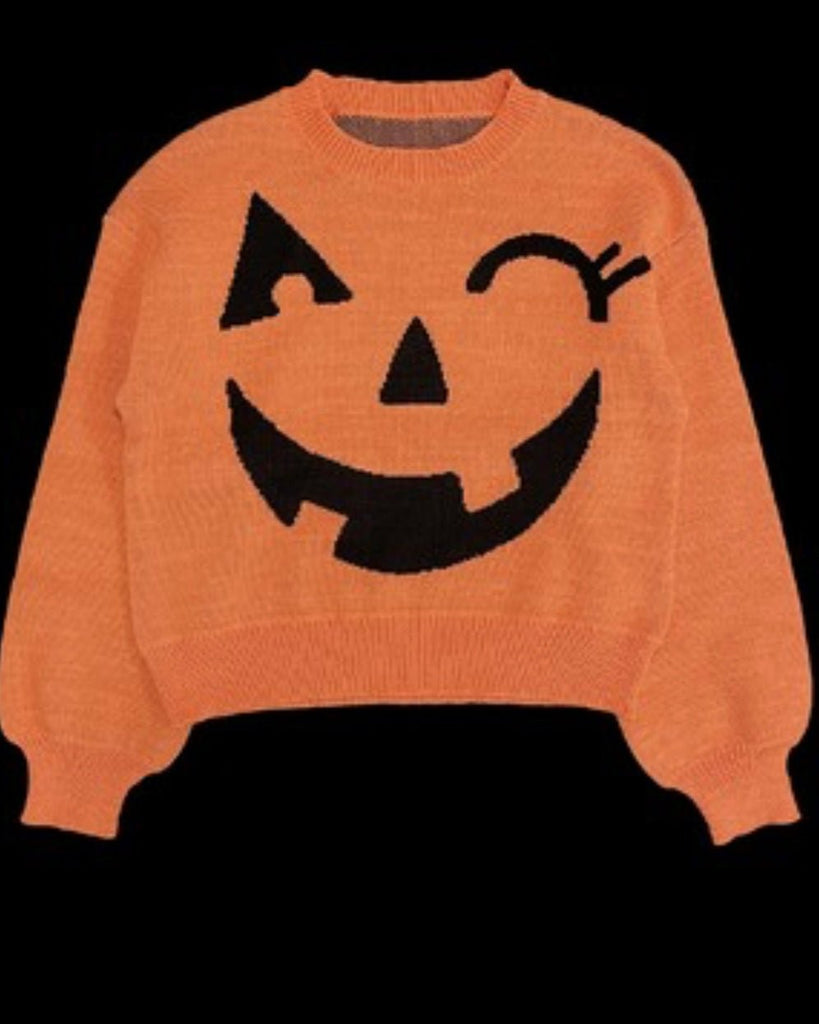 The Pumpkin Cutie Sweater: Halloween Pumpkin Sweater - MomQueenBoutique