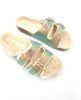 The Queen Birks: Sparkly Furry Birkenstyle Slide - MomQueenBoutique