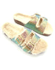 The Queen Birks: Sparkly Furry Birkenstyle Slide - MomQueenBoutique