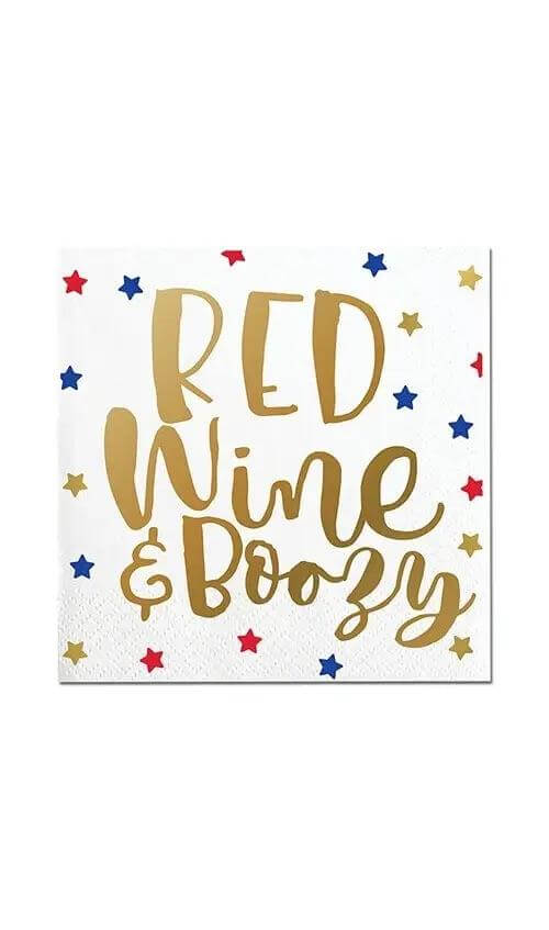 The Red, Wine, & Boozy Napkins: - MomQueenBoutique