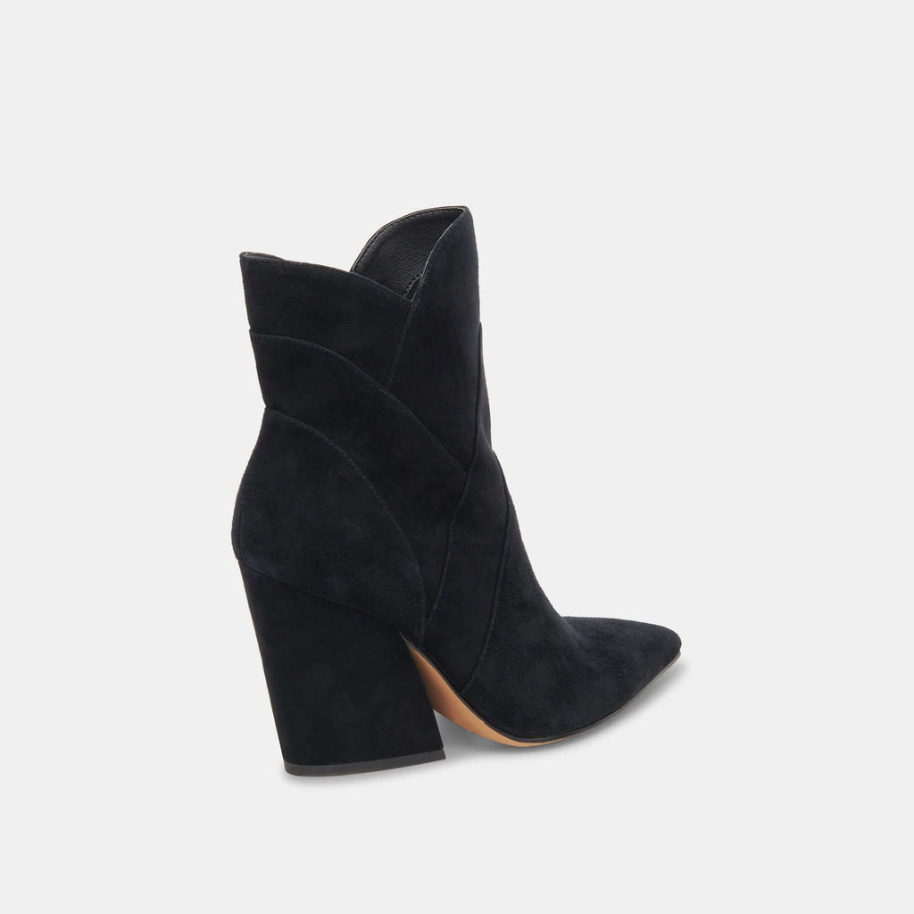 The Rita Boots: Black Suede Bootie - MomQueenBoutique