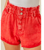 The Roxi Shorts: Paper Bag Soft Denim Shorts - MomQueenBoutique