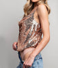 The Serena Bodysuit: Sequin Tank Bodysuit - MomQueenBoutique