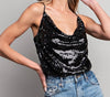 The Serena Bodysuit: Sequin Tank Bodysuit - MomQueenBoutique