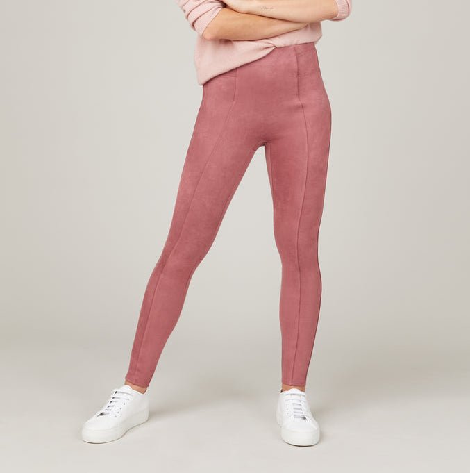 Solid Suede Leggings - GLAD AND GLAM