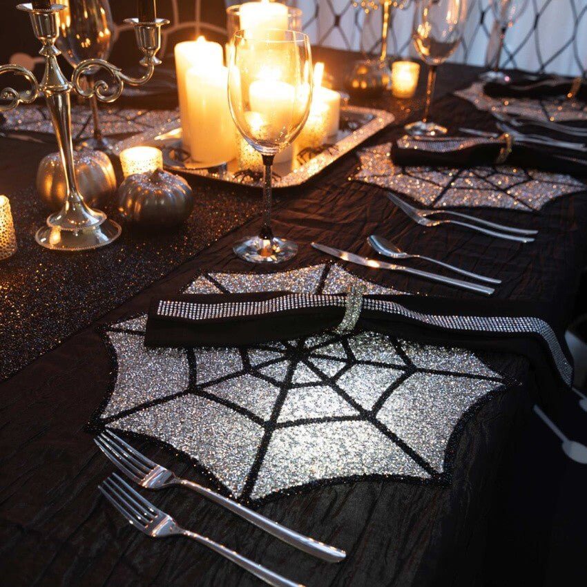 The Sparkles Spider Web Placement - MomQueenBoutique
