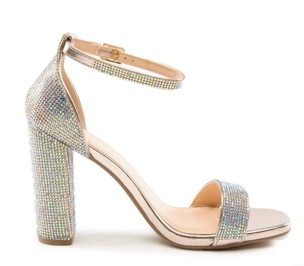 The Stepping Out In Sparkles Heels: Sequin Rhinestone Heels - MomQueenBoutique