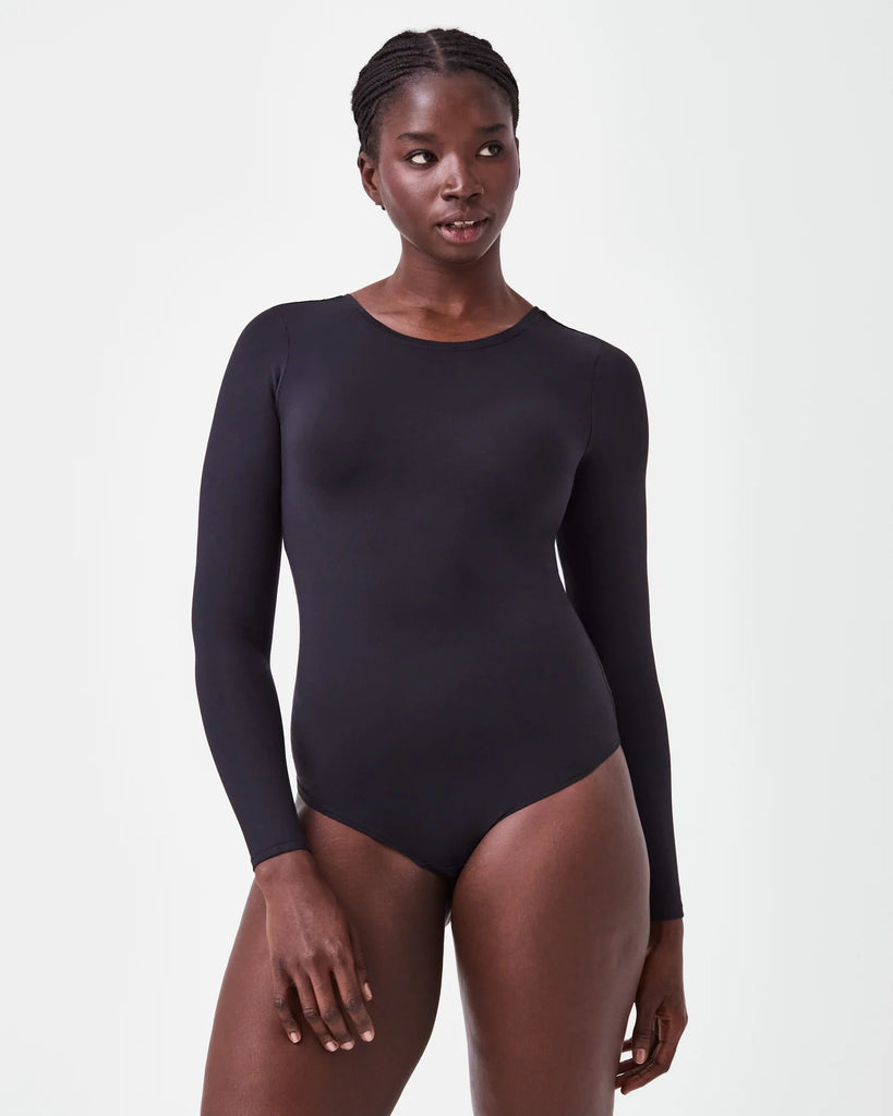 The Suit Yourself Long Sleeve Scoop Neck Bodysuit by Spanx - MomQueenBoutique